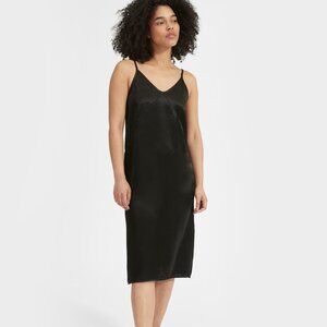 Everlane The Party Slip Dress in Black, Size 8--NWOT